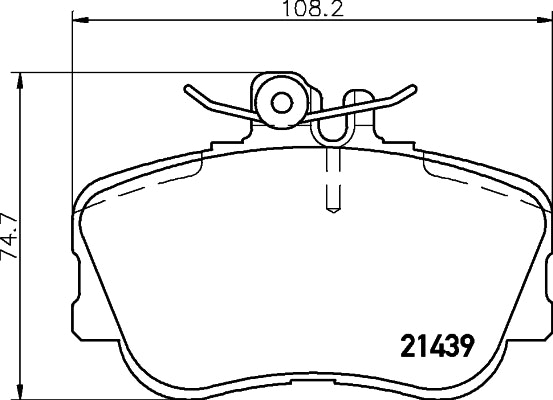 NF PARTS Piduriklotsi komplekt,ketaspidur NF0018041